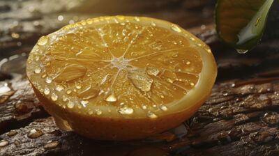 raw food with water drops